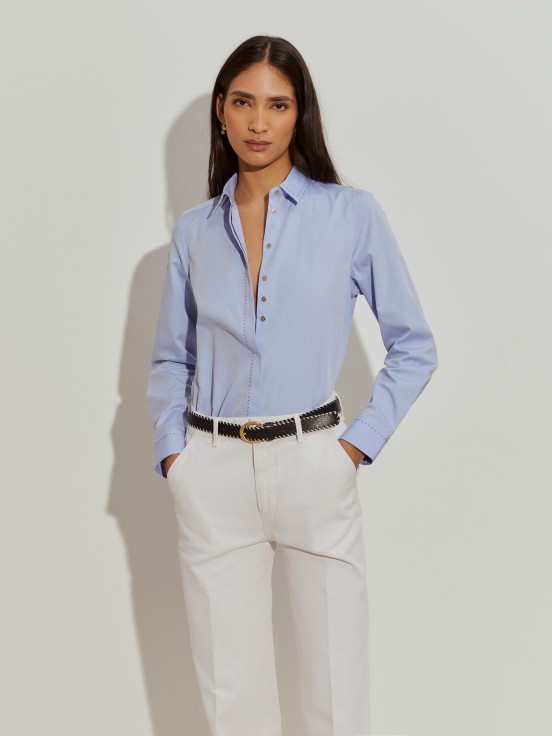 Camisa clssica de algodo