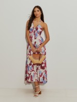 Long printed dress