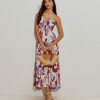 Long printed dress