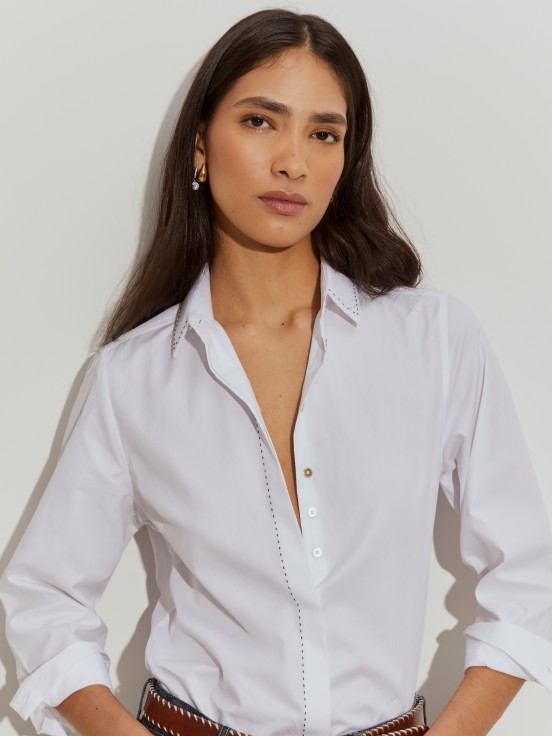 Camisa clssica de algodo