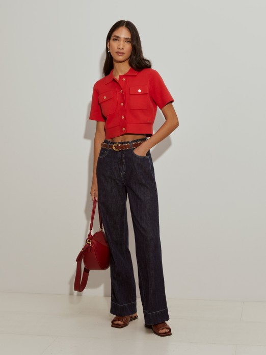 Calas denim wide leg