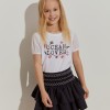 T-shirt de algod�o com estampado