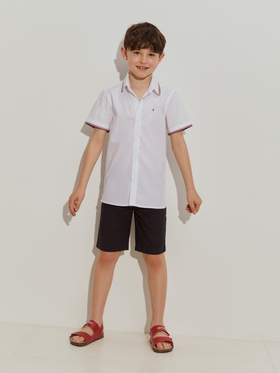 Short sleeve striped shirt