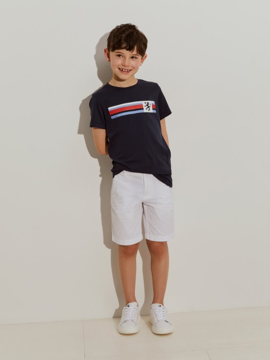 T-shirt de algodo com estampado