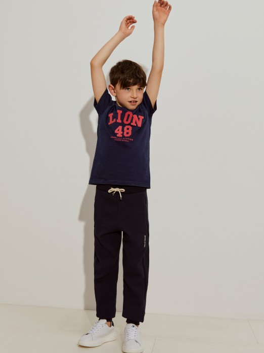 Pantalones de punto con cordn