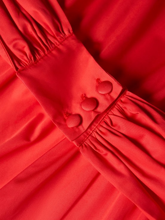 Vestido midi com cinto