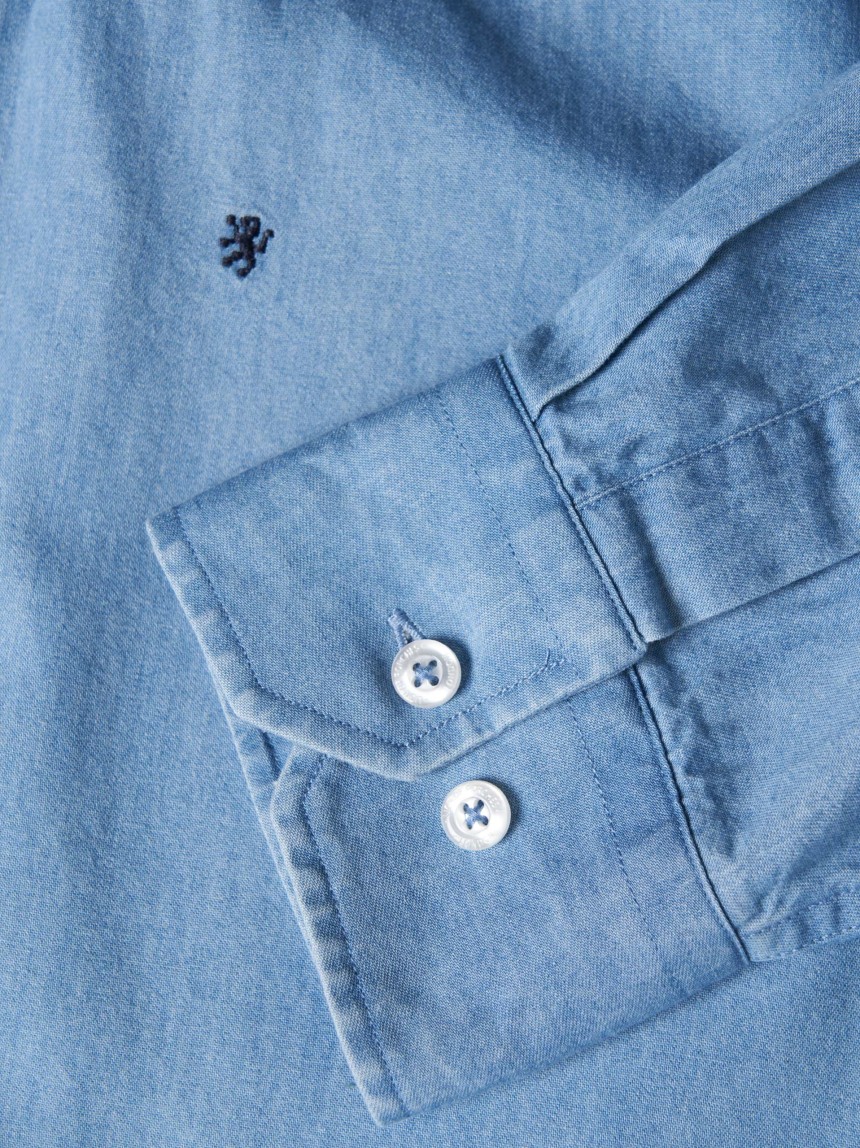 Camisa de ganga regular fit