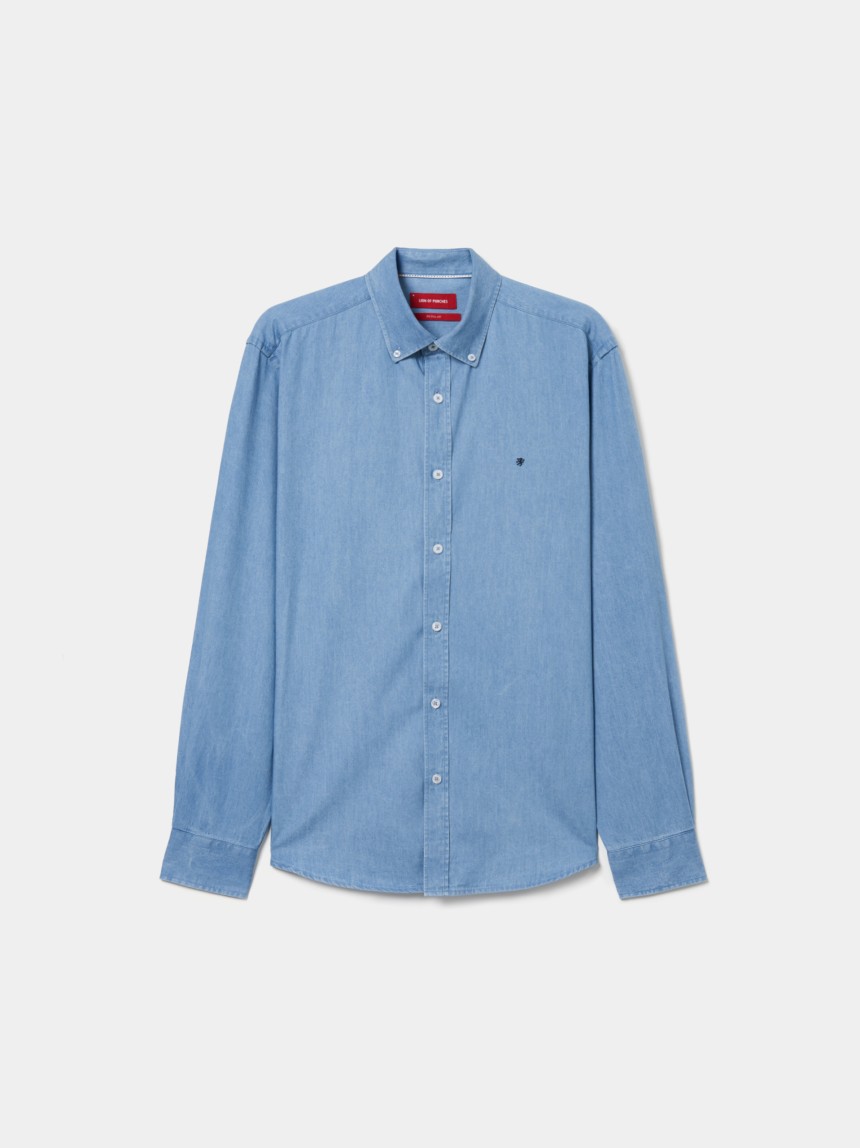 Camisa de ganga regular fit