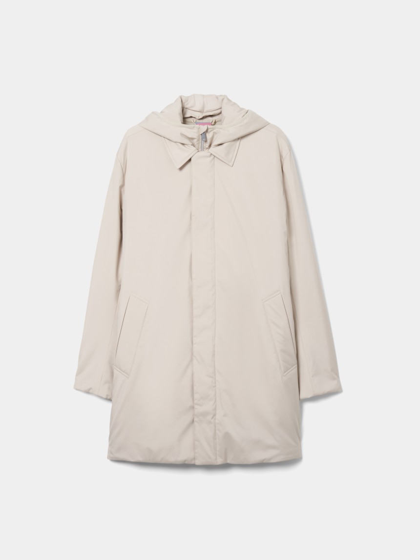 Hooded trench coat