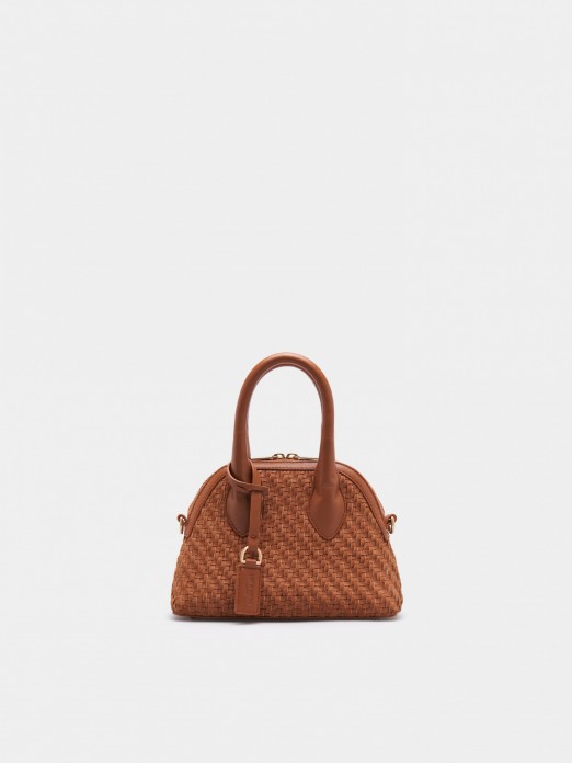 Bolso de mano de cuero
