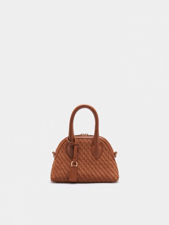 Bolso de mano de cuero