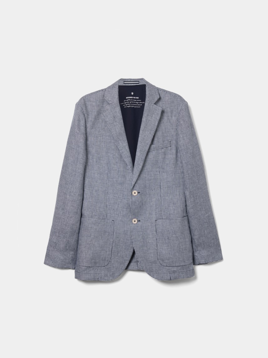 Blazer slim fit em linho
