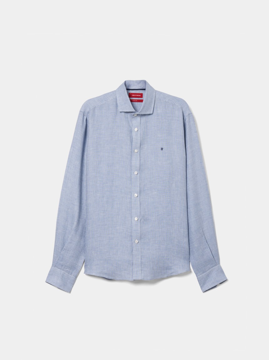 Camisa regular fit em linho