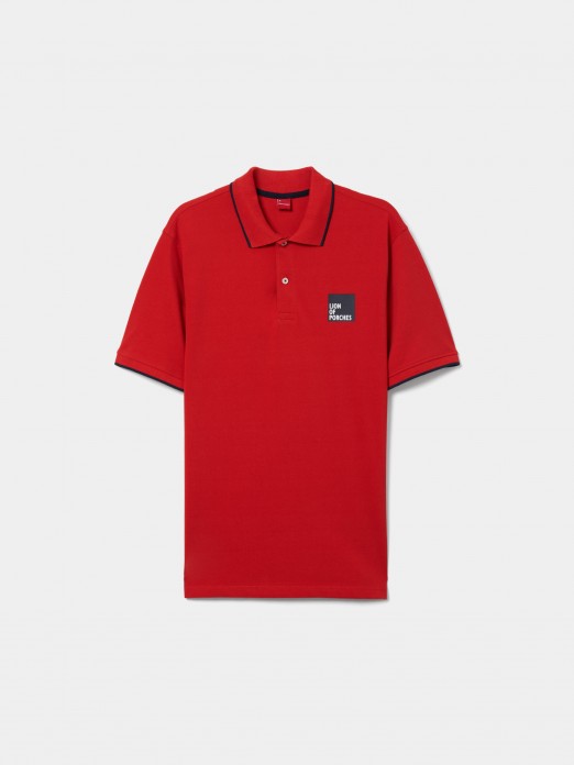 Polo de algodn de corte regular