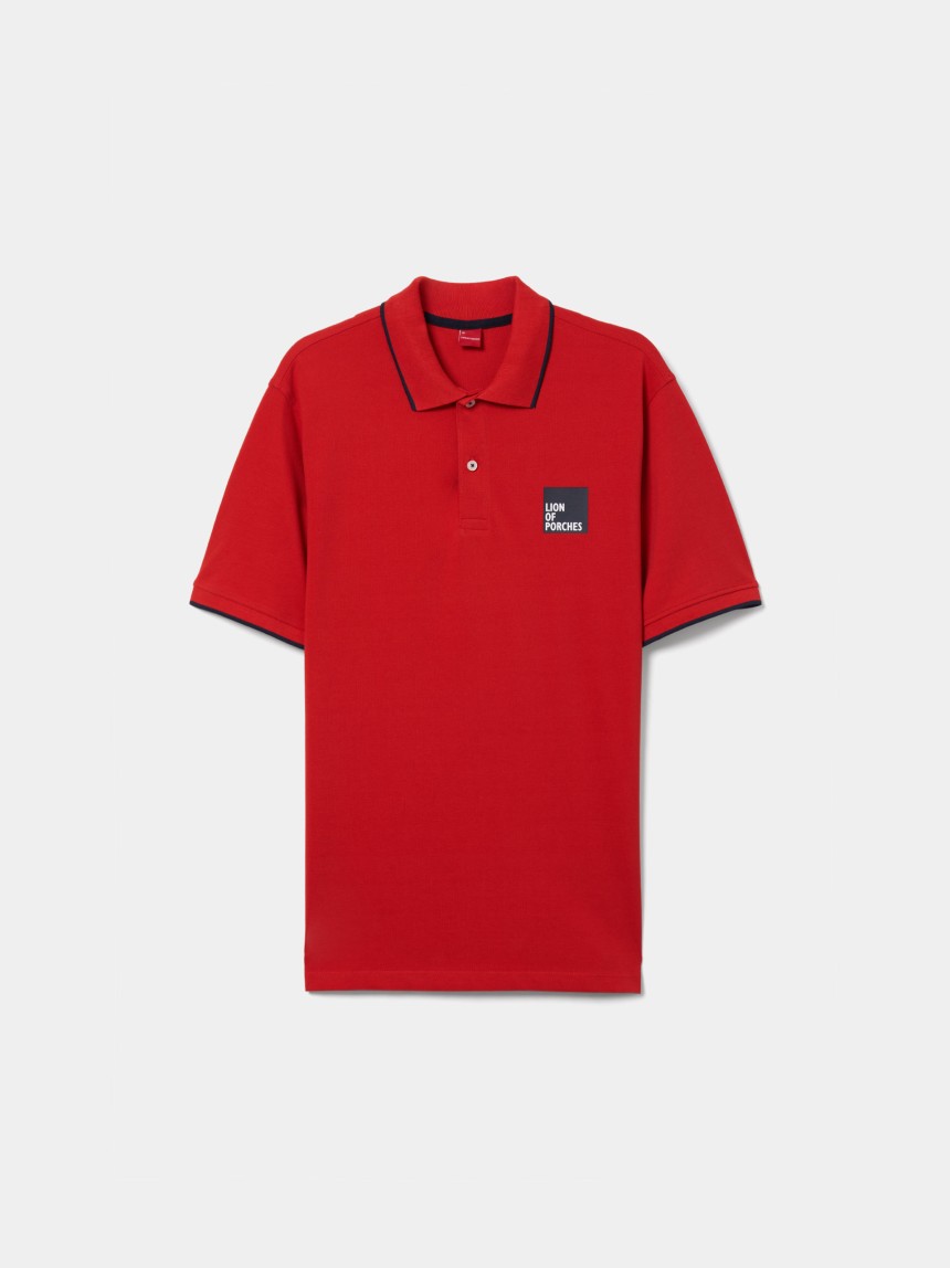 Polo de algod�o regular fit