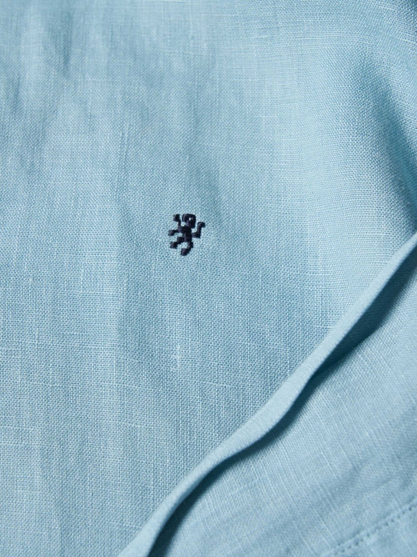 Camisa slim fit em linho
