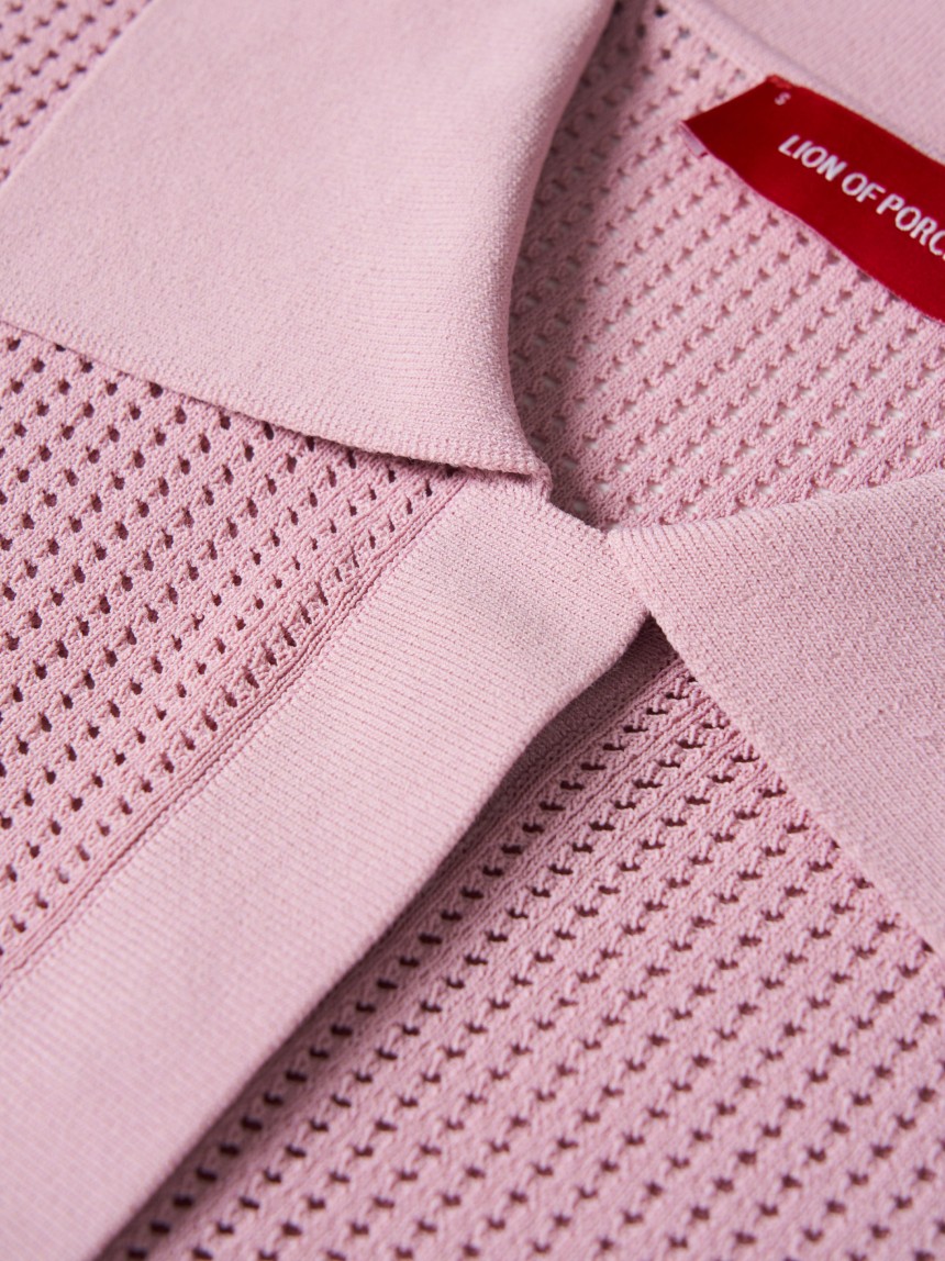 Polo de punto perforado