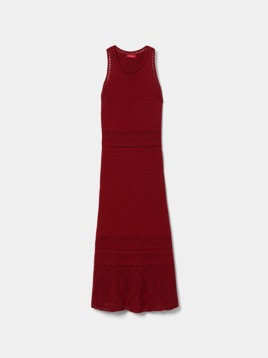 Vestido comprido tricotado