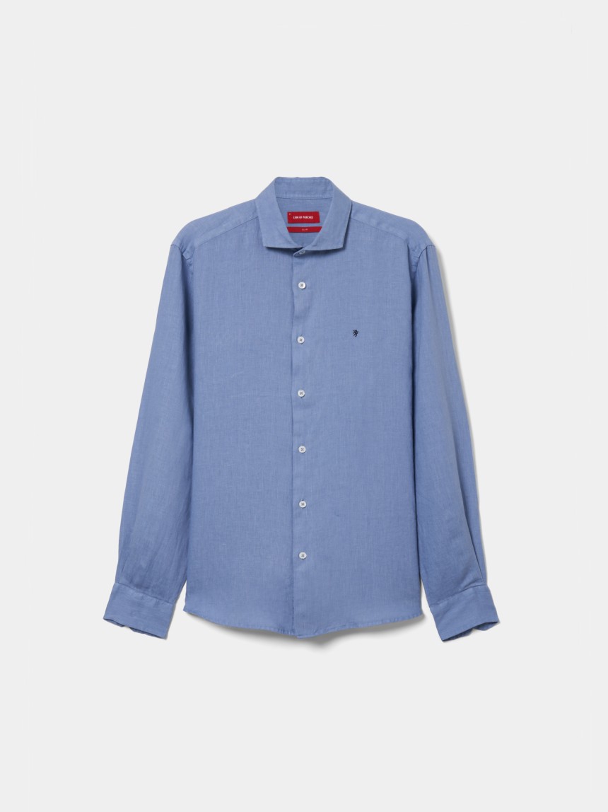 Camisa slim fit em linho