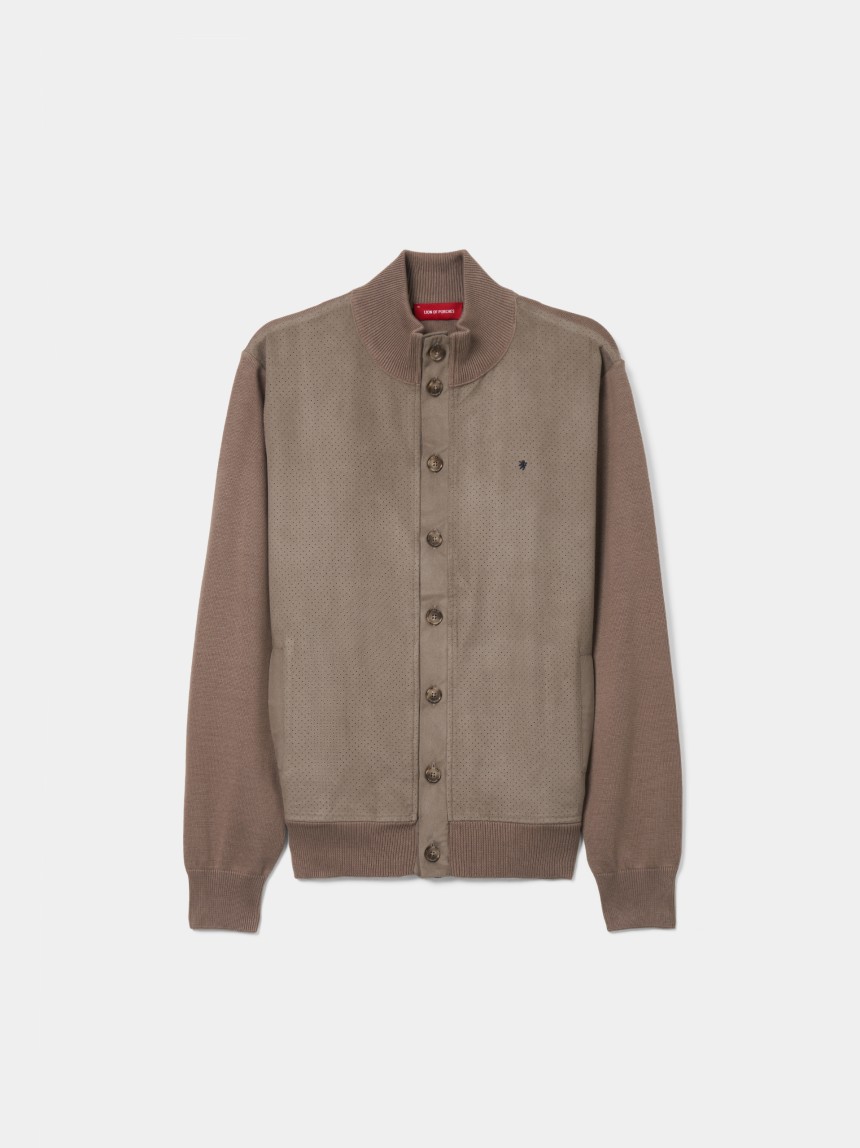 Cotton knit jacket