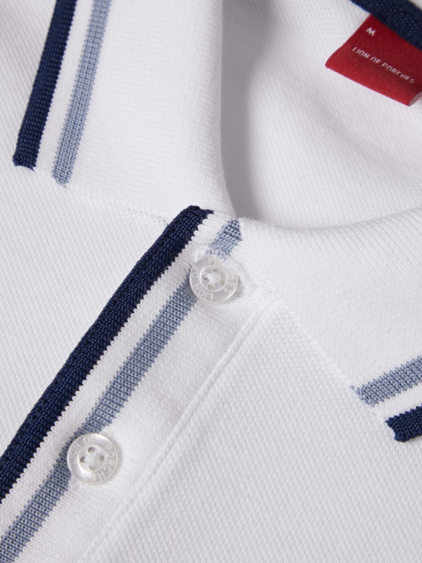 Polo regular fit em piqu�