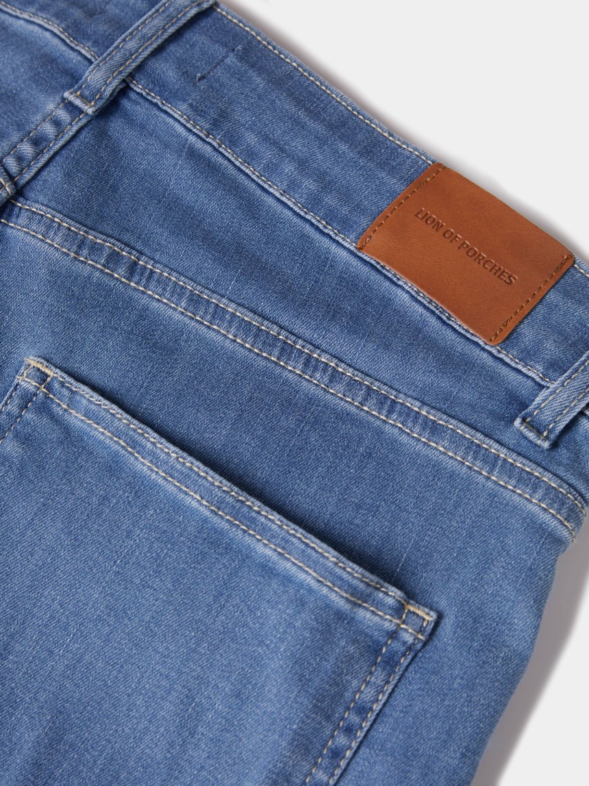 Regular fit denim pants