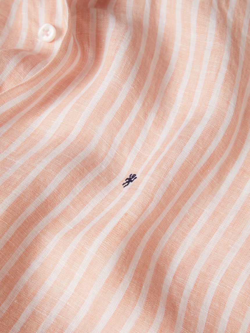 Camisa slim fit em linho
