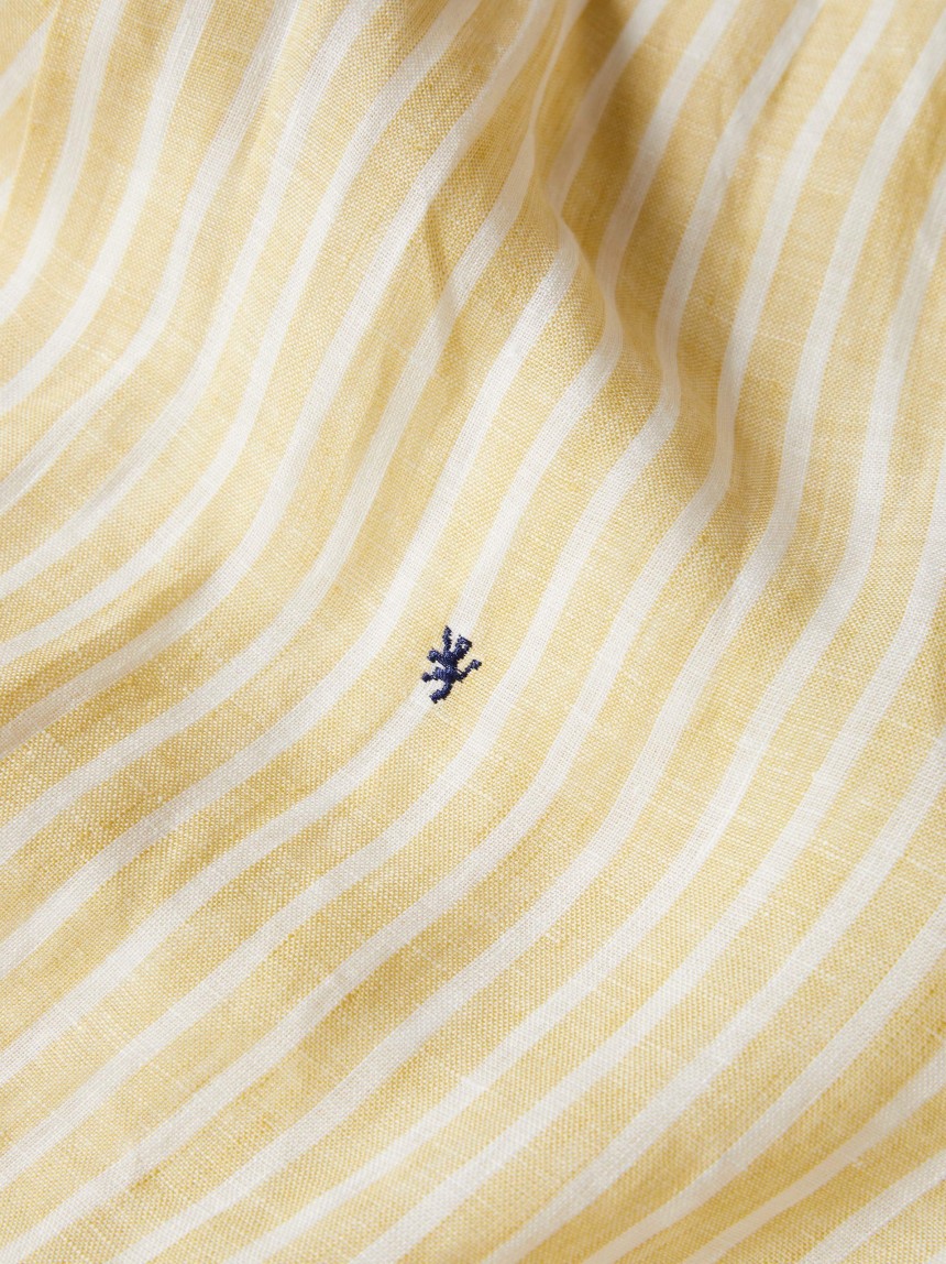 Camisa slim fit em linho