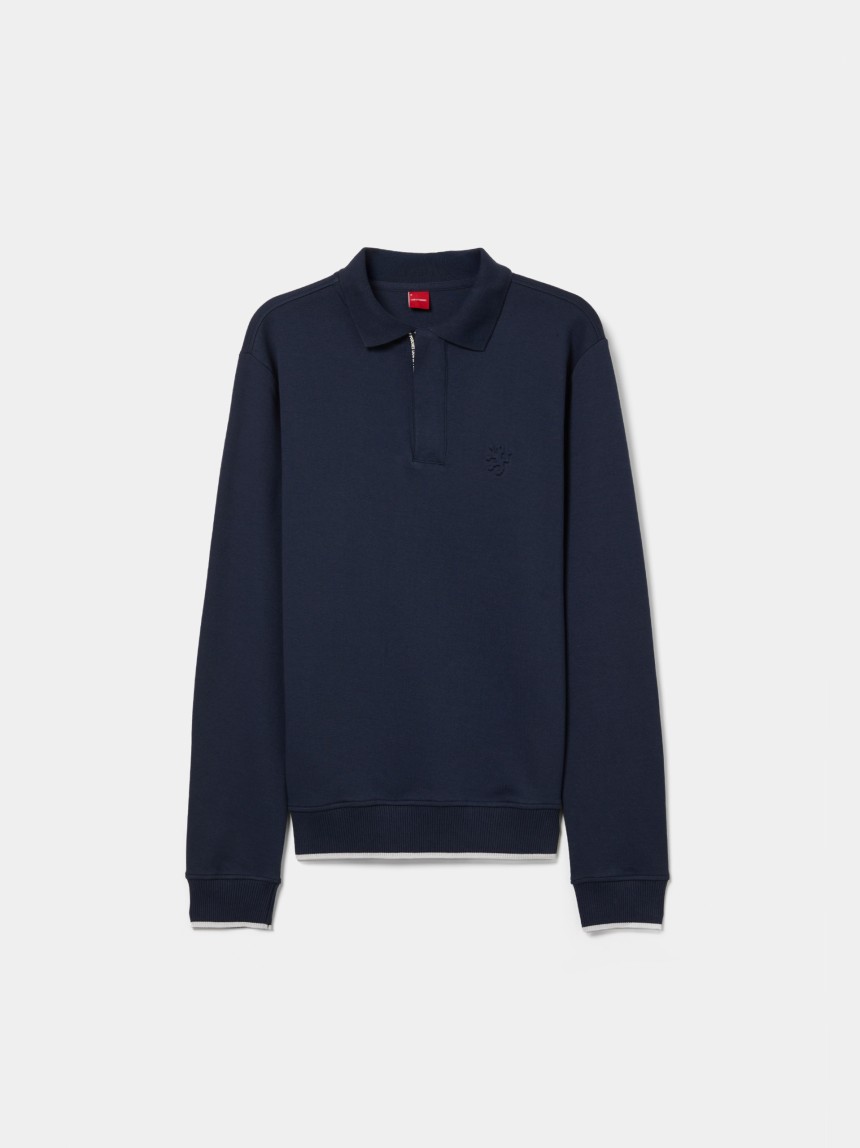Camisola de malha com carcela