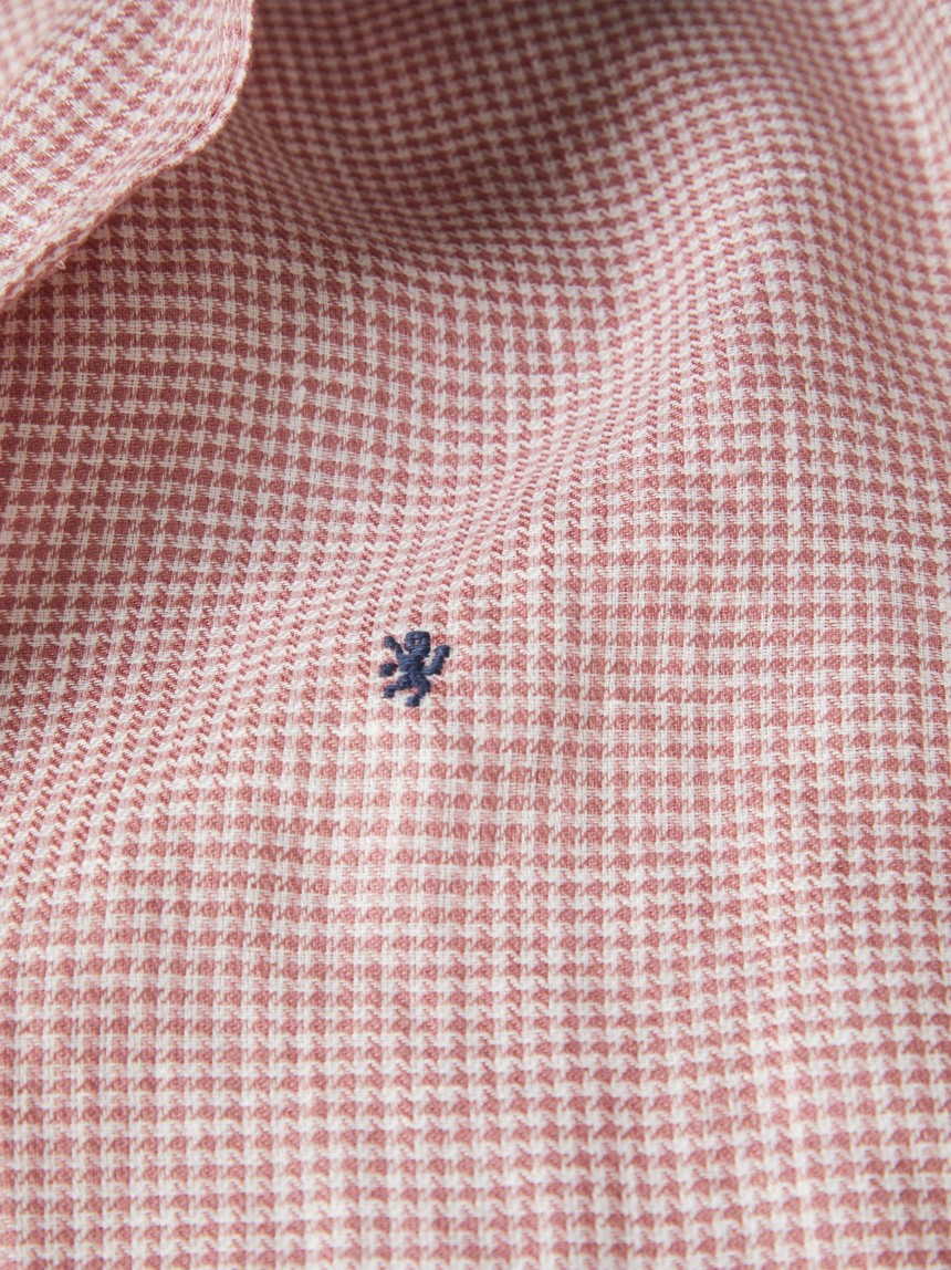 Camisa regular fit em linho