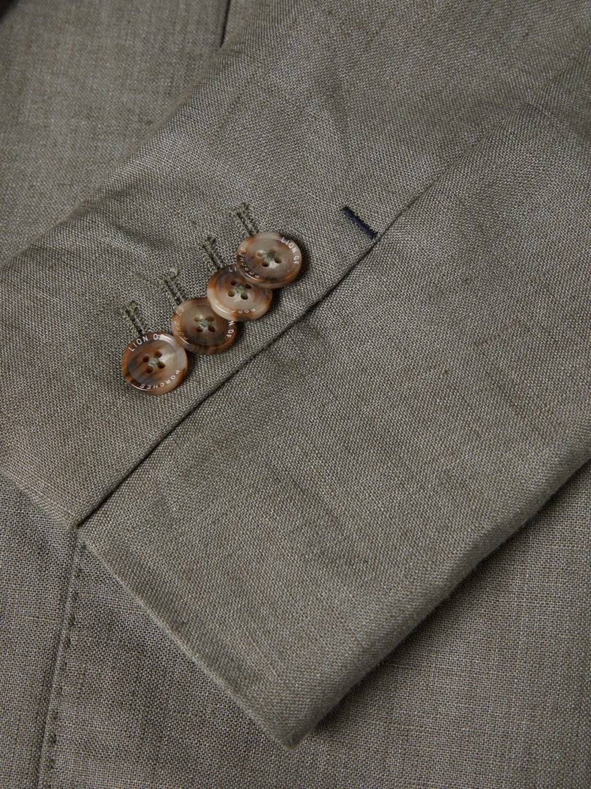 Slim fit linen blazer