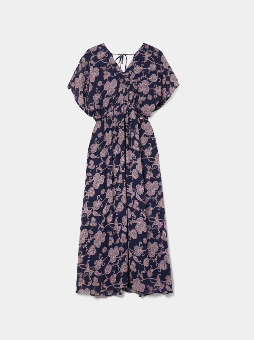 Vestido com manga curta