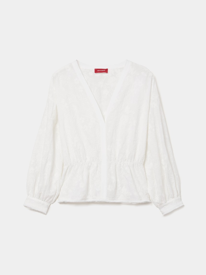 Blouse with embroidery