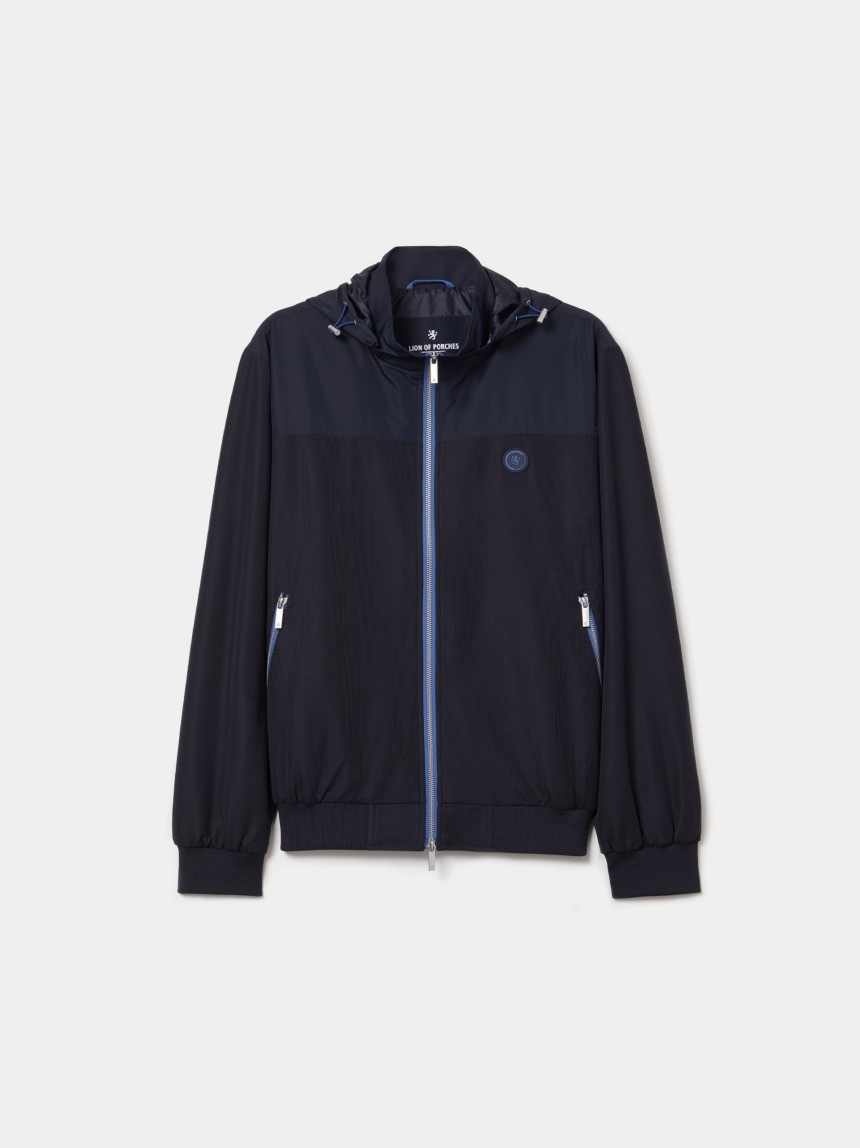 Jacket with removable hood