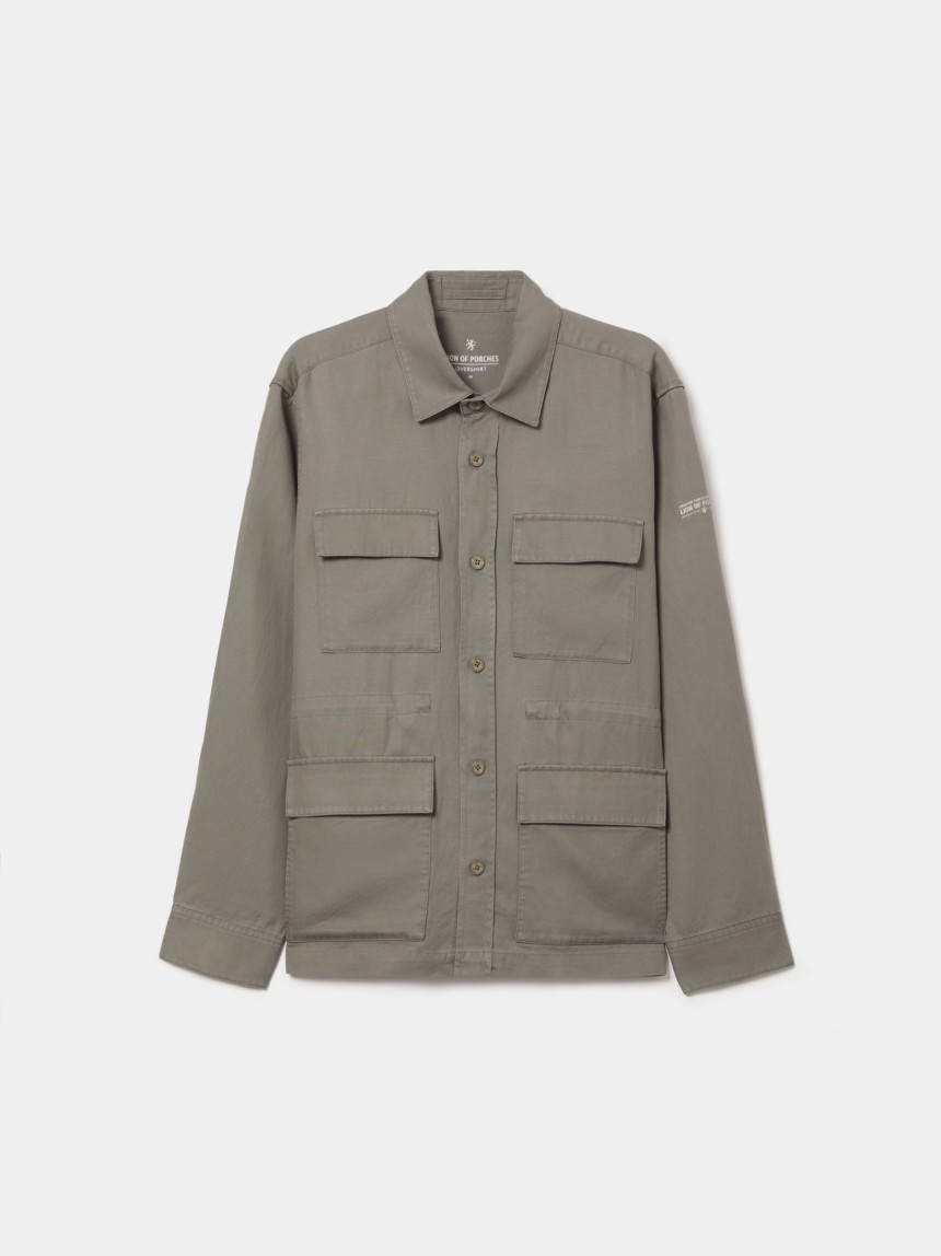 Sobrecamisa com bolsos