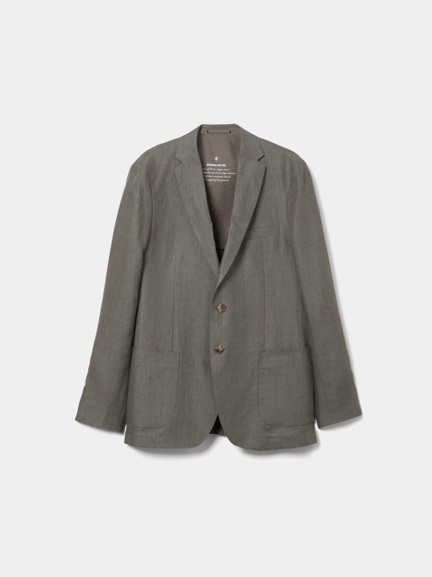 Slim fit linen blazer