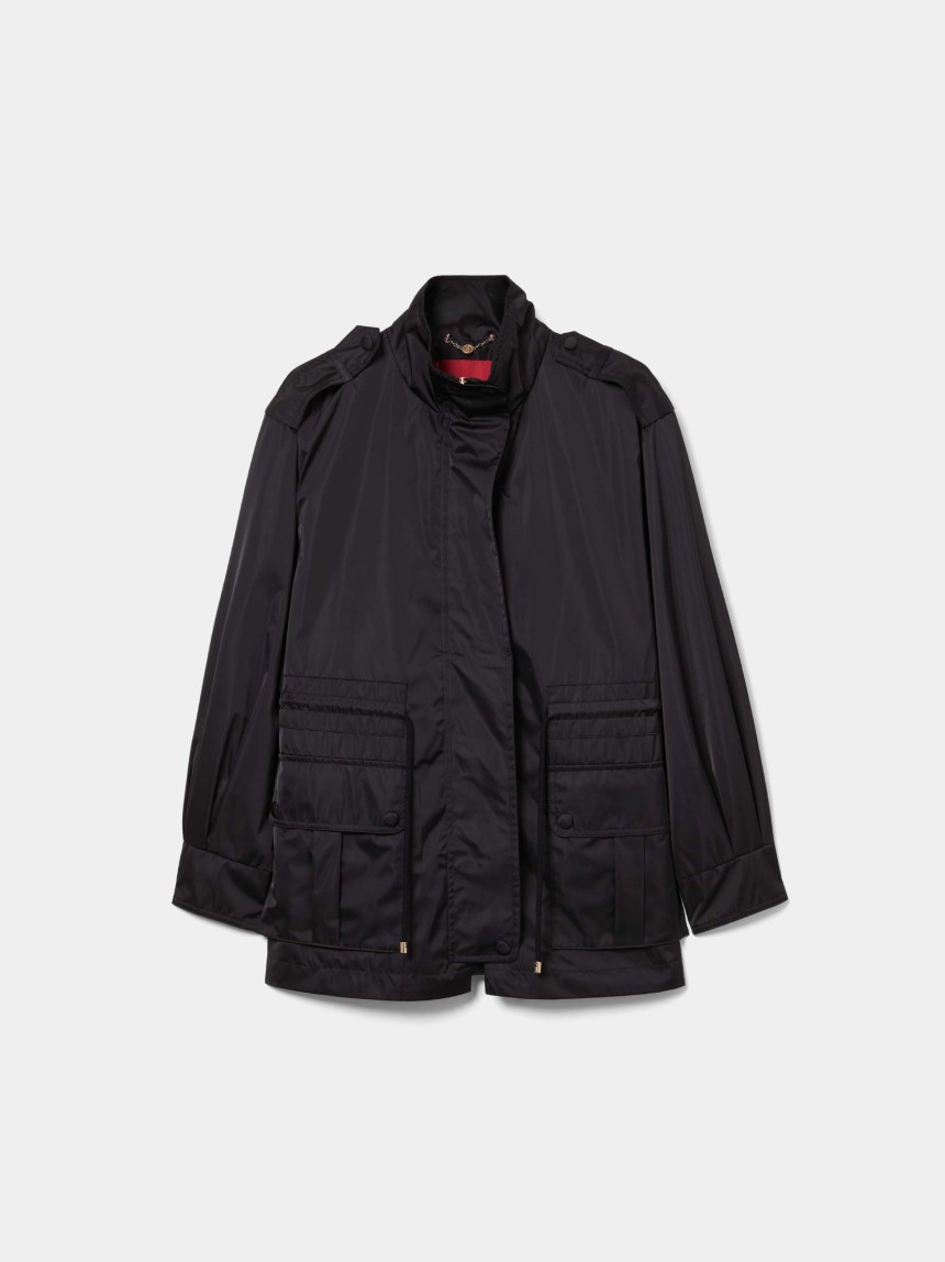 Parka com gola alta