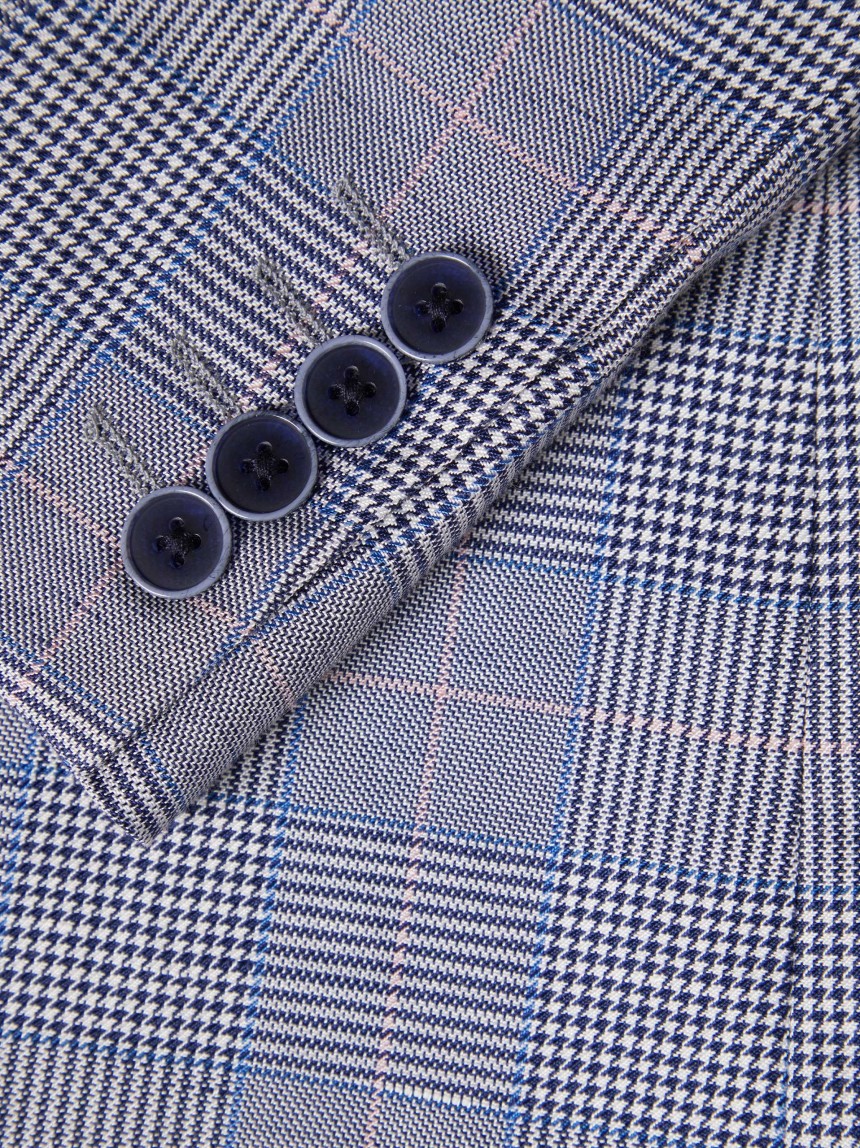 Check-pattern blazer