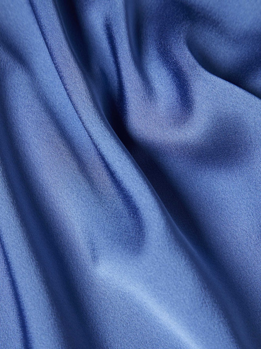Flowy satin dress