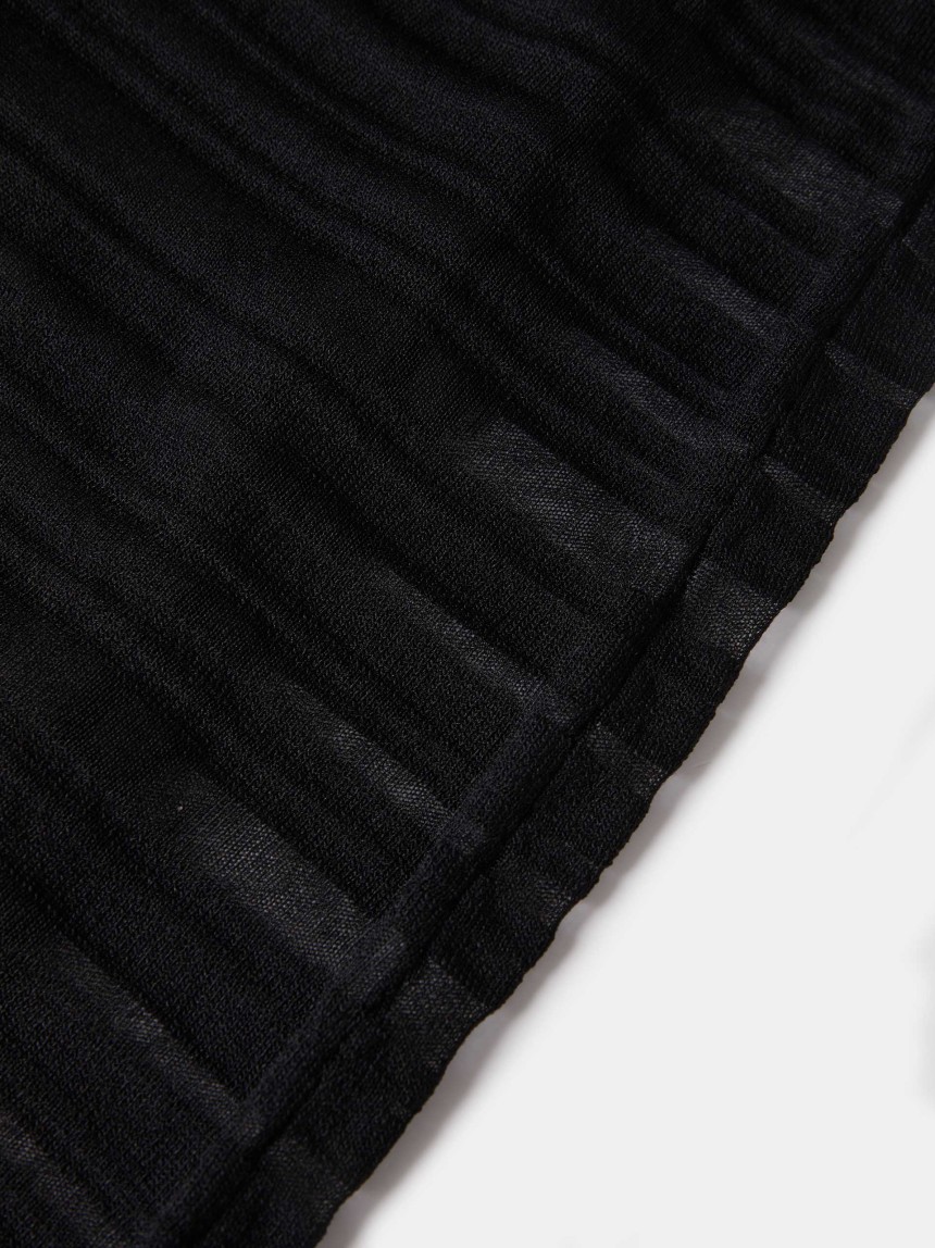 Vestido midi semitransparente