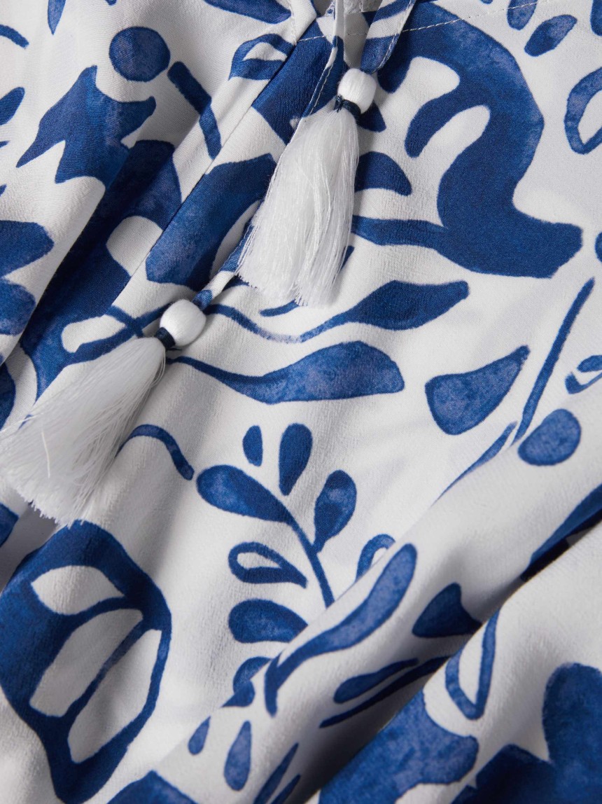 Long printed dress
