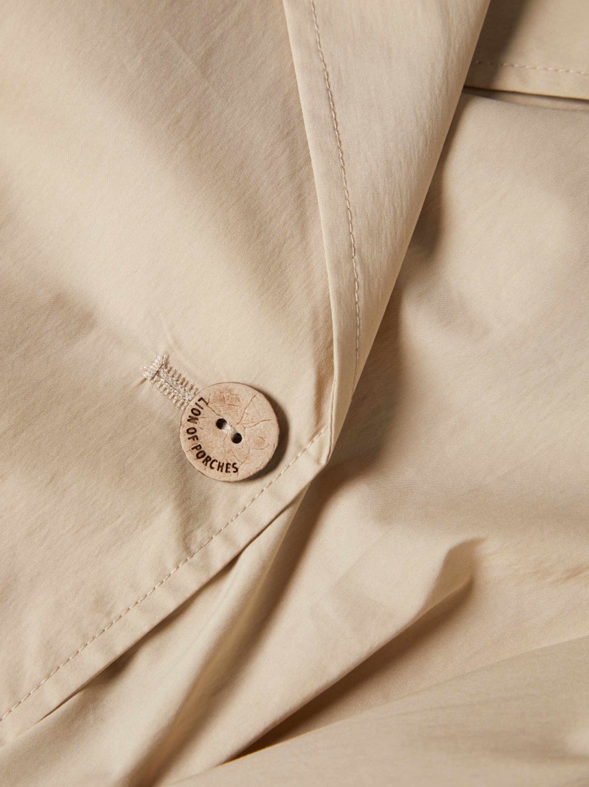 Vestido gabardine com cinto