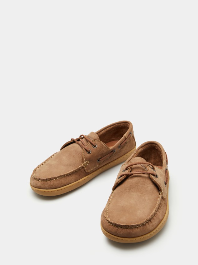Sapatos de vela em couro