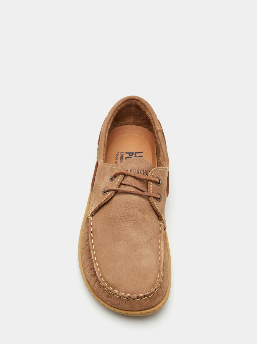 Sapatos de vela em couro