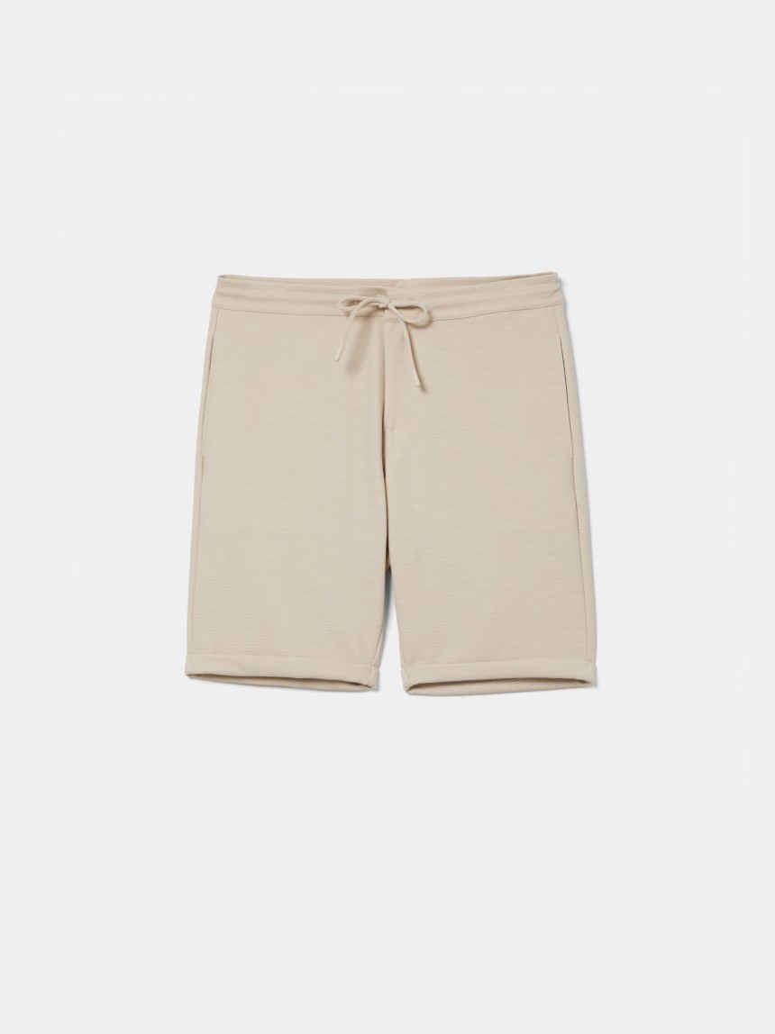 Piqu� knit shorts