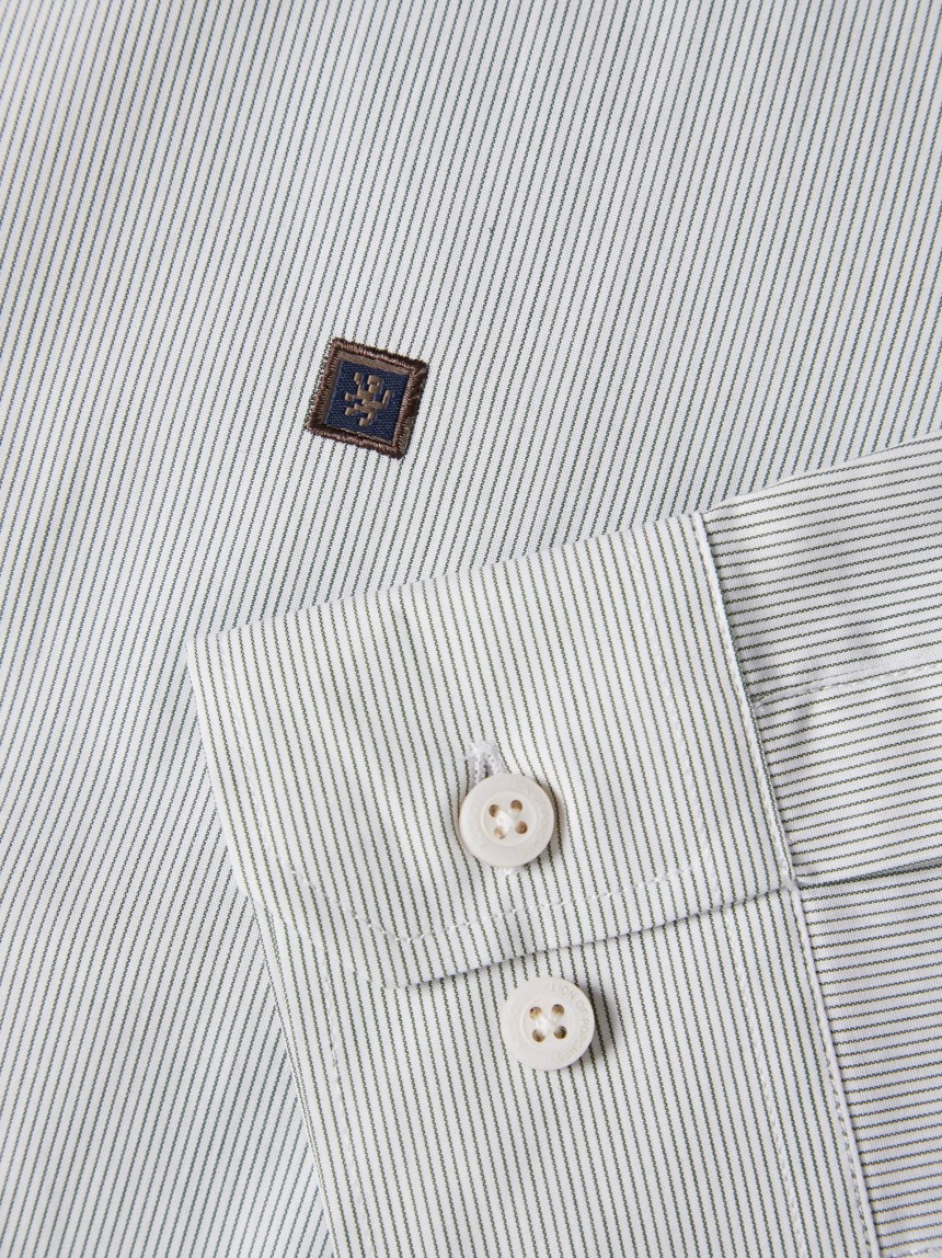 Camisa �s riscas regular fit
