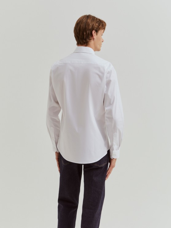 Camisa slim fit de algodo
