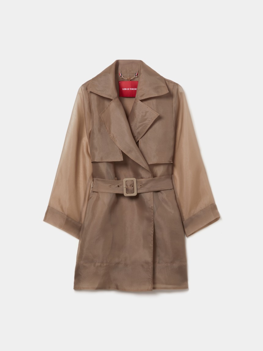 Gabardine com transpar�ncia