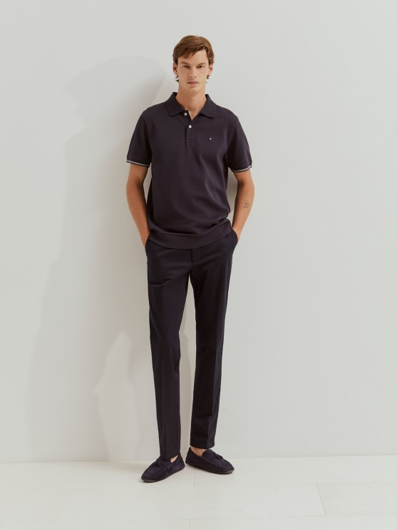 Polo de piqu de corte regular