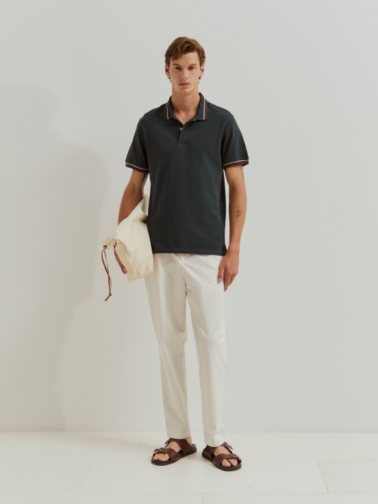 Polo piqu slim fit